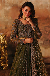 3-PC Embroidered Net Pishwas Suit stm-5-03